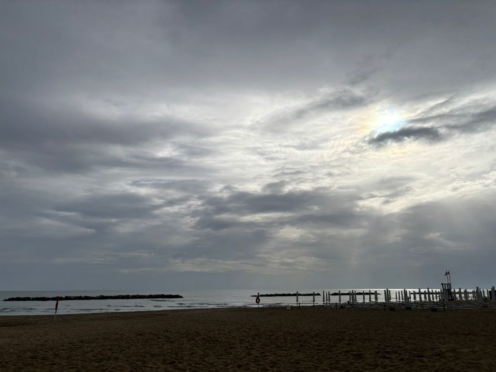Il mar Adriatico prima della partenza